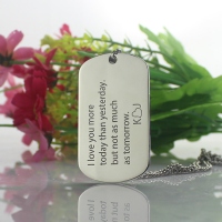 Valentine's Dog Tags Gifts for Him