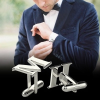 letter cufflinks