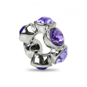 Light Purple Birthstone Charm