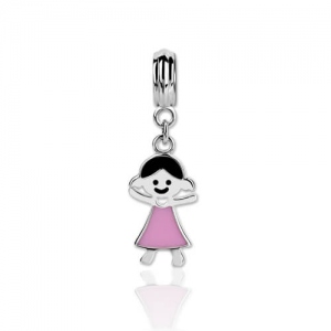 Unique Sterling Silver 925 Kid Charm