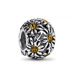 Beautiful Sterling Silver Daisy Bead