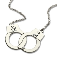 Handcuff Name Necklace