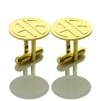 monogram cufflinks