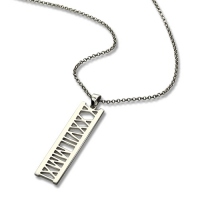 roman numeral necklace