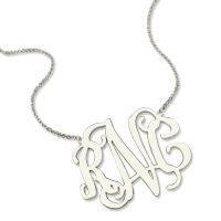 monogram necklace