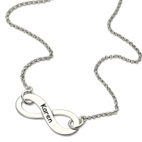 Silver Infinity Name Necklace