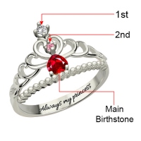 princess tiara ring