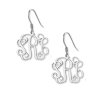 initial earrings  