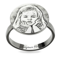 photo engraved ring