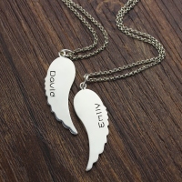 Angel Wings Mother Daughter Necklaces Set