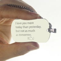 Valentine's Dog Tags Gifts for Him