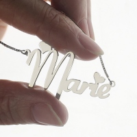 Cute Name Necklace for Her Sterling Silver