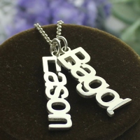 Family Vertical Names Necklace