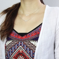 double layer necklace