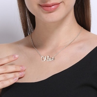 cursive style necklaces