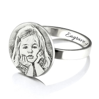 photo engraved ring