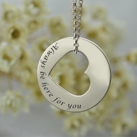 Personalized Promise Necklace For Her Sterling Silver