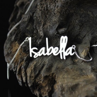 silver name necklace