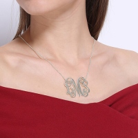 XL monogram necklace