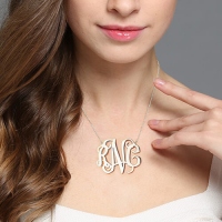 XXL monogram necklace