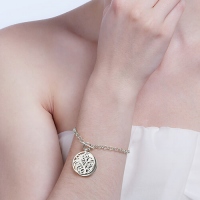 Disc Family Tree Bracelet 