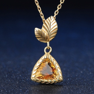 natural citrine pendant