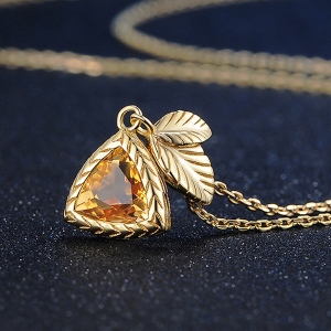 citrine necklace