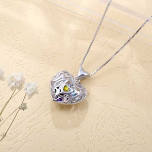 heart cage necklace 