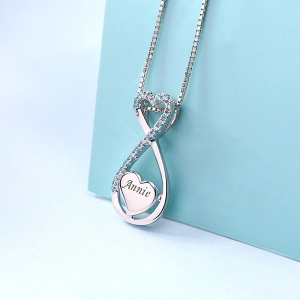 Vertical Infinity Necklace