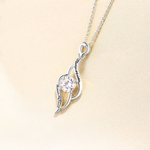 silver heart necklace