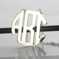 Round Monogram Necklace