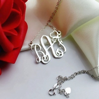 Silver Initial Necklace