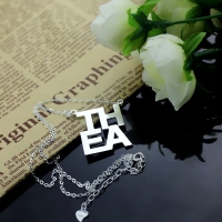 Silver Letter Necklace