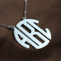 Silver Monogram Pendant