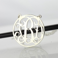 Silver Monogram Pendant