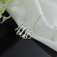 White Gold Initial Pendant