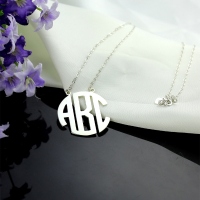 White Gold Monogram Pendant