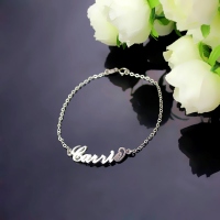 White Gold Name Bracelet