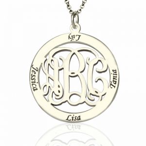 Mother's Day Presents: Monogram Necklace Stamped Names