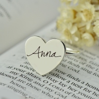 Engraved Heart Ring