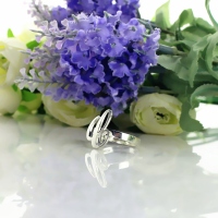 Personalized Carrie Initial Letter Ring Sterling Silver